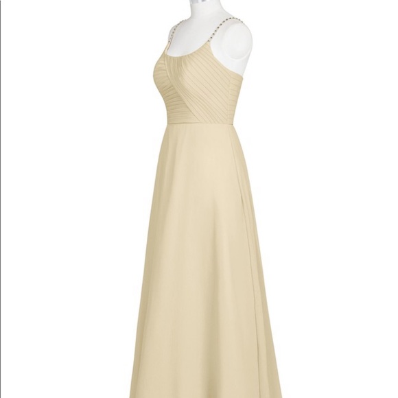Size 18 Azazie Champagne dress. Never worn. - Picture 5 of 7